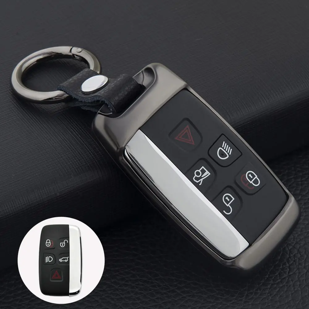 option8 Автомобильный цветной чехол для ключей из цинкового сплава, чехол для Land Rover Range Rover Sport Evoque Freelander2 для Jaguar XF XJ XJL XE C-X16 - Название цвета: option8
