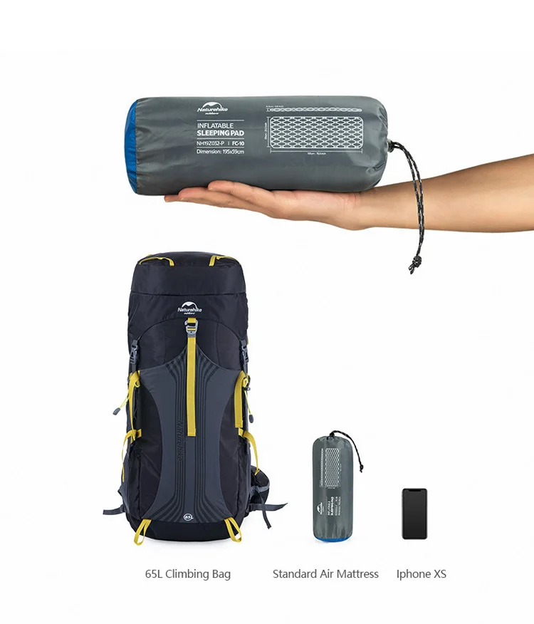 Naturehike надувной коврик для кемпинга спальный коврик с подушкой воздушный мешок Ручной пресс надувной матрас для лагеря для пеших прогулок палатки коврики