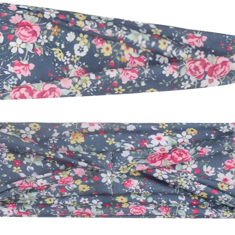 

12 Pcs Women's Sports Headband Yoga Hairband Sweat Absorbent Band Antiperspirant Wide-Brimmed Printed Bandana Headdress