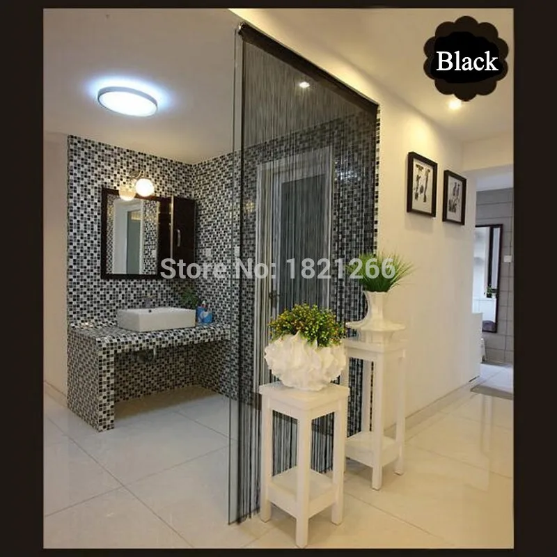 Сплошной цвет занавески s Роскошные полоса белый пустой серый классический