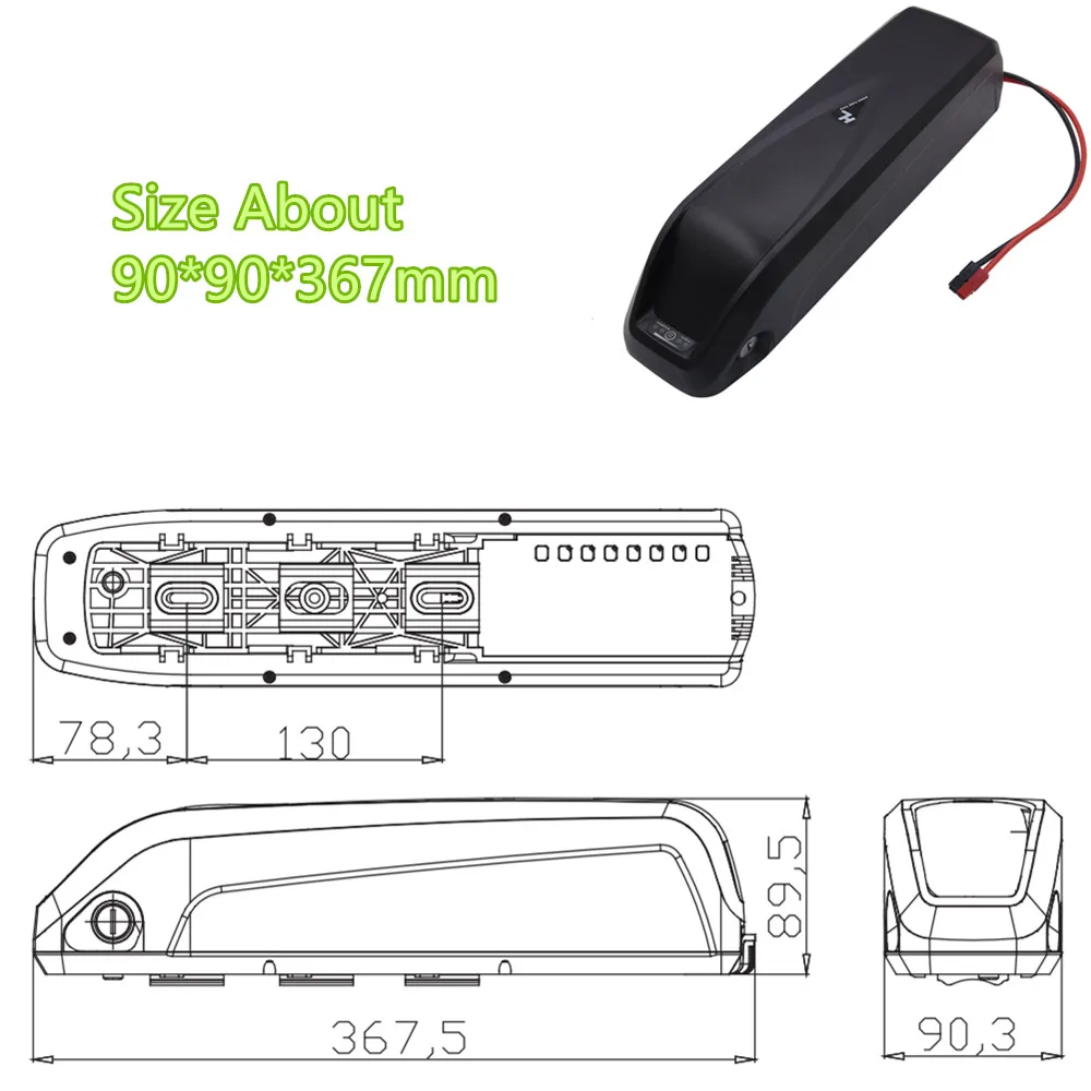 

36Volt Ebike Batterty Lithium 36V 10Ah 12Ah 17Ah Hailong Battery BBS01 BBS02 TSDZ2 TSDZ3 Motor e Bike Battery with Charger