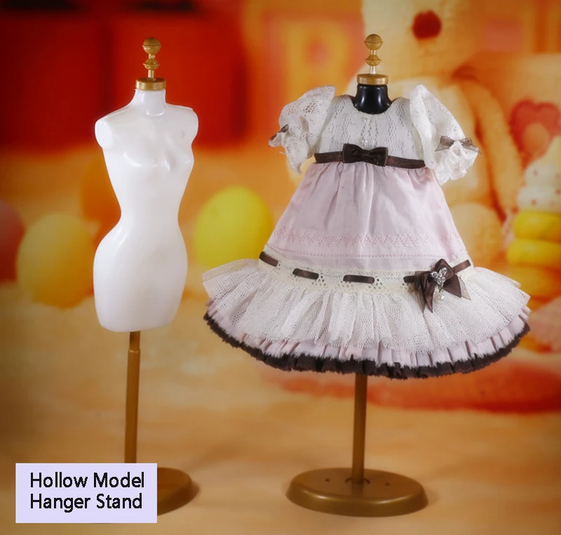 

1/6 Doll House Furniture Mannequin Hollow Model Hanger Stand Rack Holder for Dolls Dress Clothes Gown Display Kids DIY Toys
