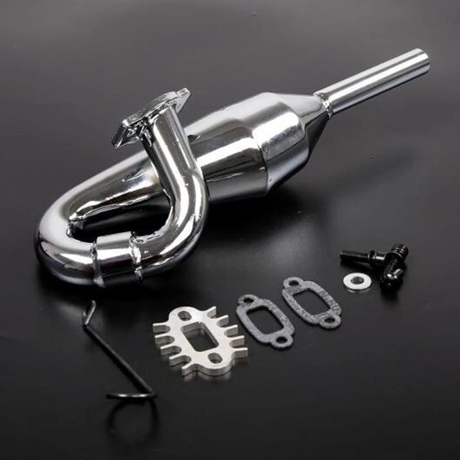 

Rc Buggy Truck Metal Exhaust Pipe Kits Fit For 1/5 Scale Rovan V5 SLT Remote Control Toys Nitro Gasoline Toys Car