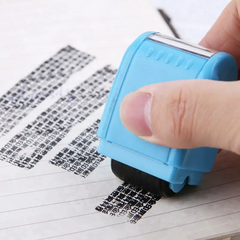 Штамп для защиты персональных данных роликовая печать персональная информация