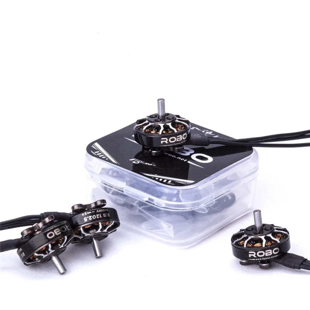 Двигатель серии Flywoo ROBO RB 1202 5 5800KV 2-4S 2 мм бесщеточный двигатель для зубочистки FPV