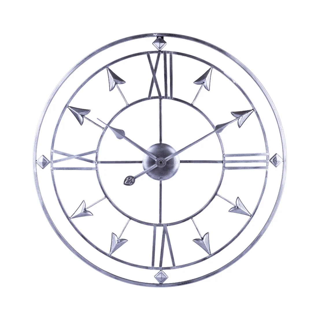 24 дюйма 60 см Ретро креативные часы железное искусство немой настенные подвесные