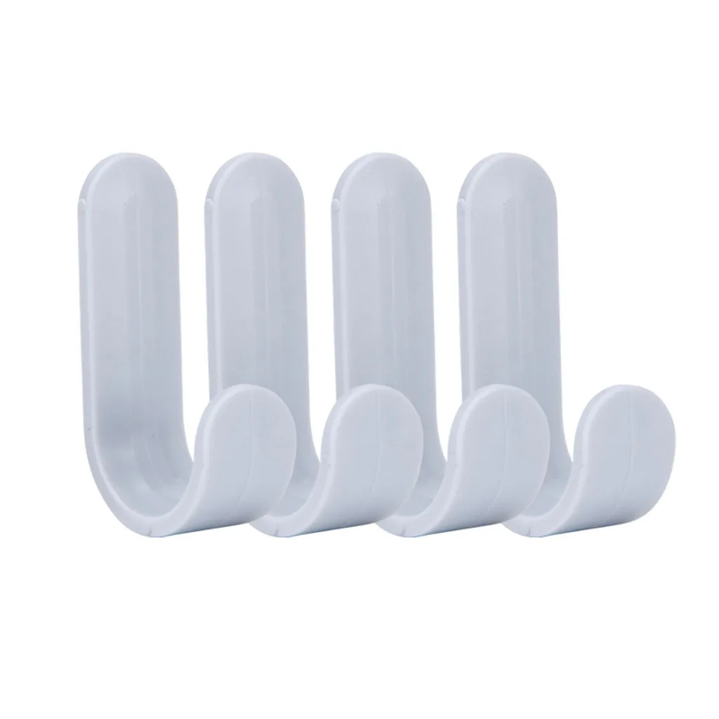 4 шт. прочная неисправная вешалка для полотенец без следов|Крючки и направляющие|