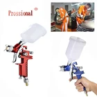 Новый 0,8 мм1,0 мм Bico H-2000 Profissional Hvlp Pistola de Ar Mini Pistolas de Pintura Aergrafo Para Pintura carro Aergrafo