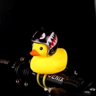 1 шт. мультяшный желтый силикагелевый маленький утка в форме велосипедных колокольчиков сияющий горный велосипед руль утка головной свет аксессуары