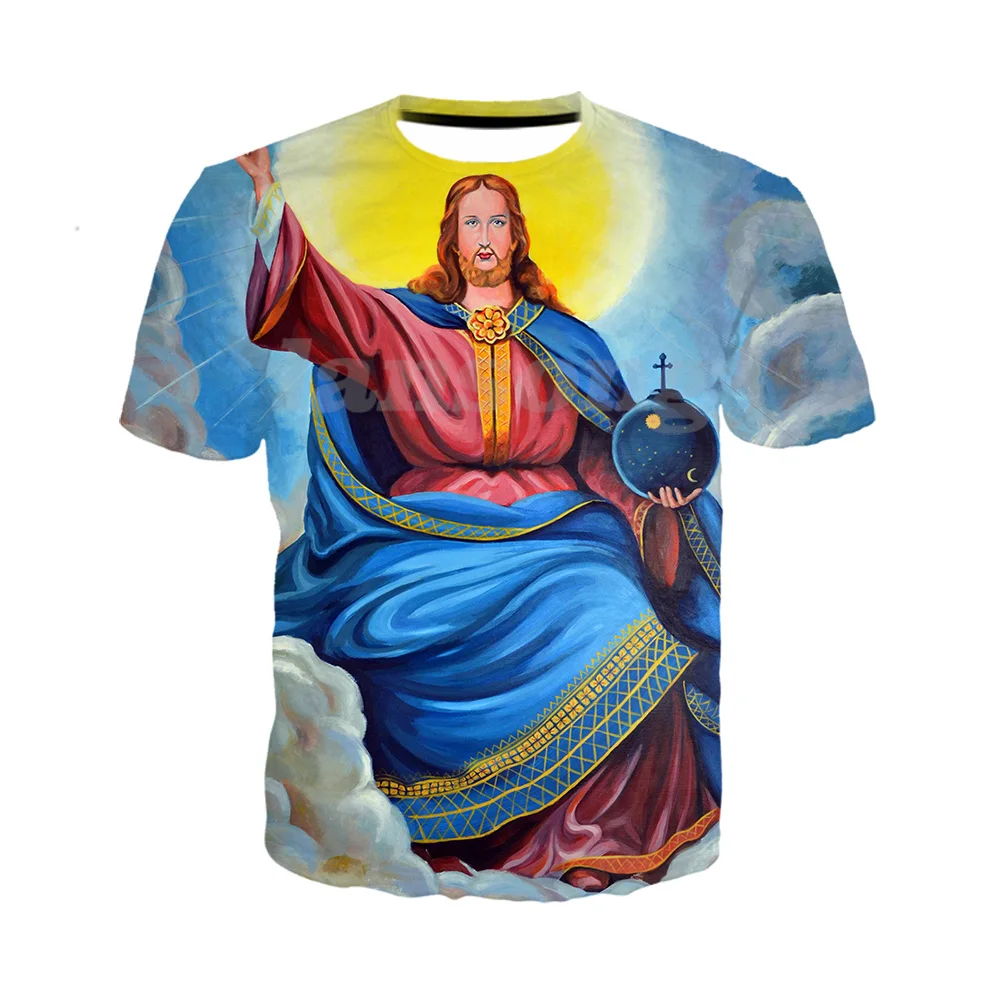 

Футболка мужская с 3d принтом Иисуса, Модный свитшот с капюшоном и штаны, забавная Повседневная Уличная одежда в стиле Харадзюку, топ в стиле ...