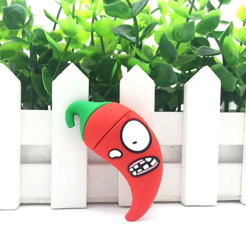 Мультфильм перец флешки 128 ГБ USB флеш-накопитель 1Гб ТБ 512 256 флэш-накопитель
