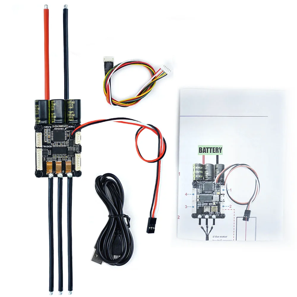 FLIPSKY 4-13S Lipo ESC Speed Control Mini FSESC6.7 70A base on VESC6.6 with Aluminum Anodized Heat Sink for Brushless DC Motor | Игрушки и