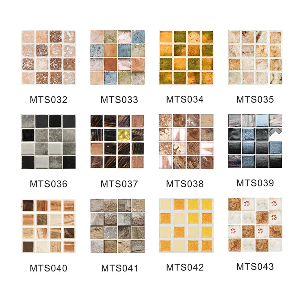 

10pc 3d Crystal Tile Stickers Diy Waterproof Self-adhesive Wall Sticker Home Dercor Wallpapers For Kitchen Bathroom Обои