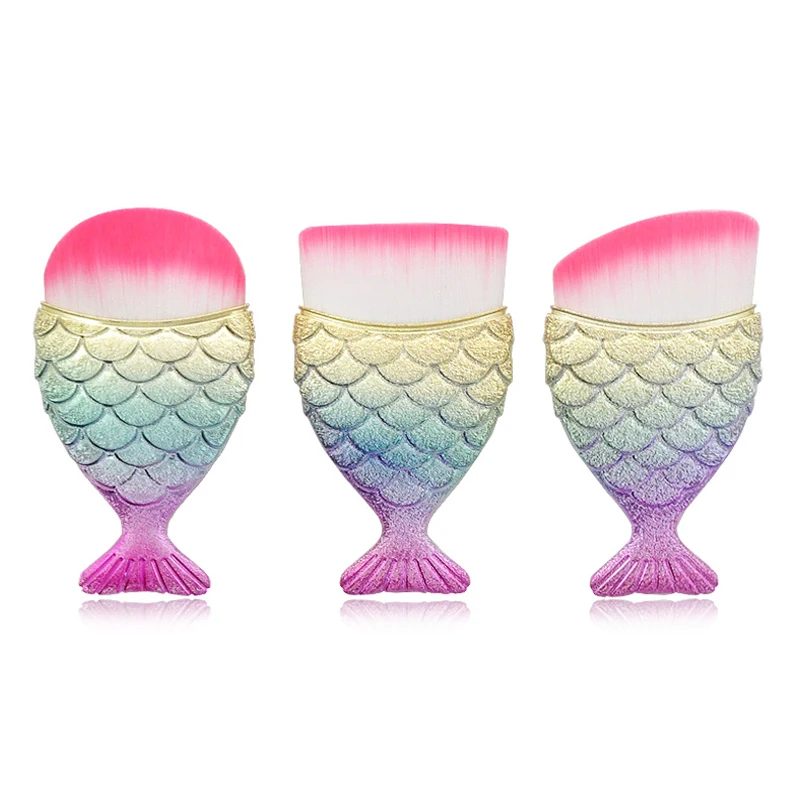 Новинка 3 шт./набор Профессиональная Кисть для макияжа русалка | Красота и