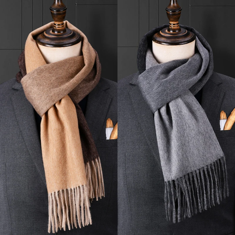 

Men's Wool Scarf,Fashionable Warm Neck,A High Grade Gentleman's Wear,Thick and Warm neck in Autumn and Winter