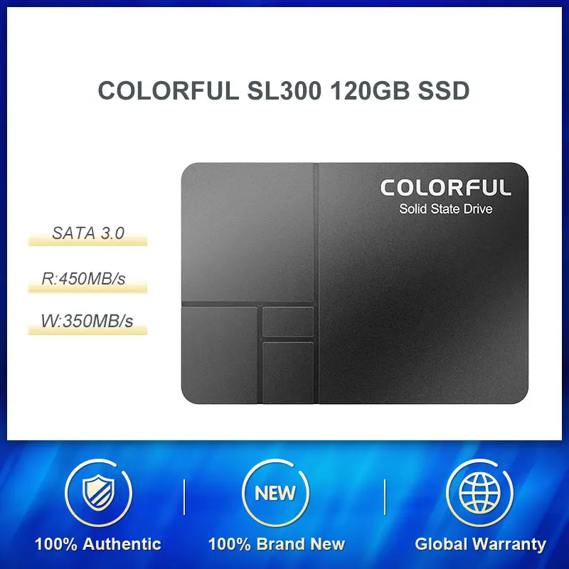 Цветной твердотельный накопитель SSD 120 ГБ/128 ГБ интерфейс SATA3.0 серия SL300 внутренний
