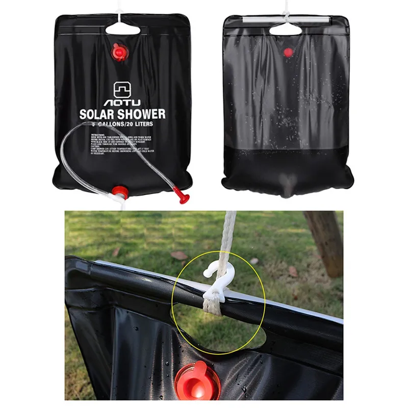 20/40l складной Душ мешок воды солнечной энергии с подогревом переключаемый