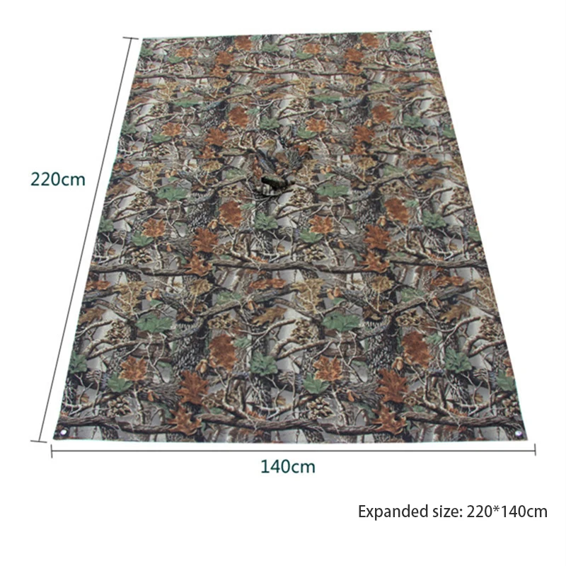 

Multifunctional Rain Coat Portable Hiking Camping Raincoat Poncho Jacket Pockets Mat Awning Outdoors Rain GearHiking 3 In 1