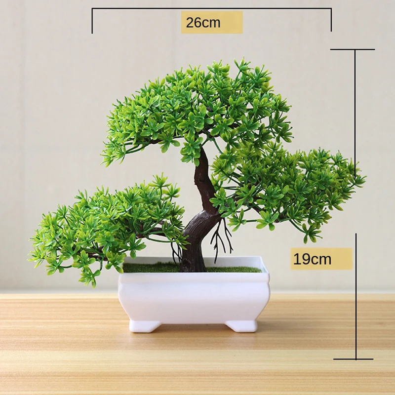 

green bonsai tree artificial plants ornament fake plant aesthetic for home teen room party Christmas greenery decor accessories