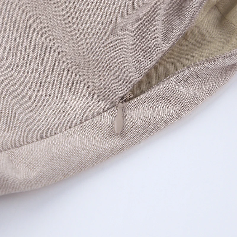 

Fad Nice Summer Vintage Casual Short Dress High Waist Square Collar Linen Ladies Dress Summer Women Puff Sleeve A Line Dresses