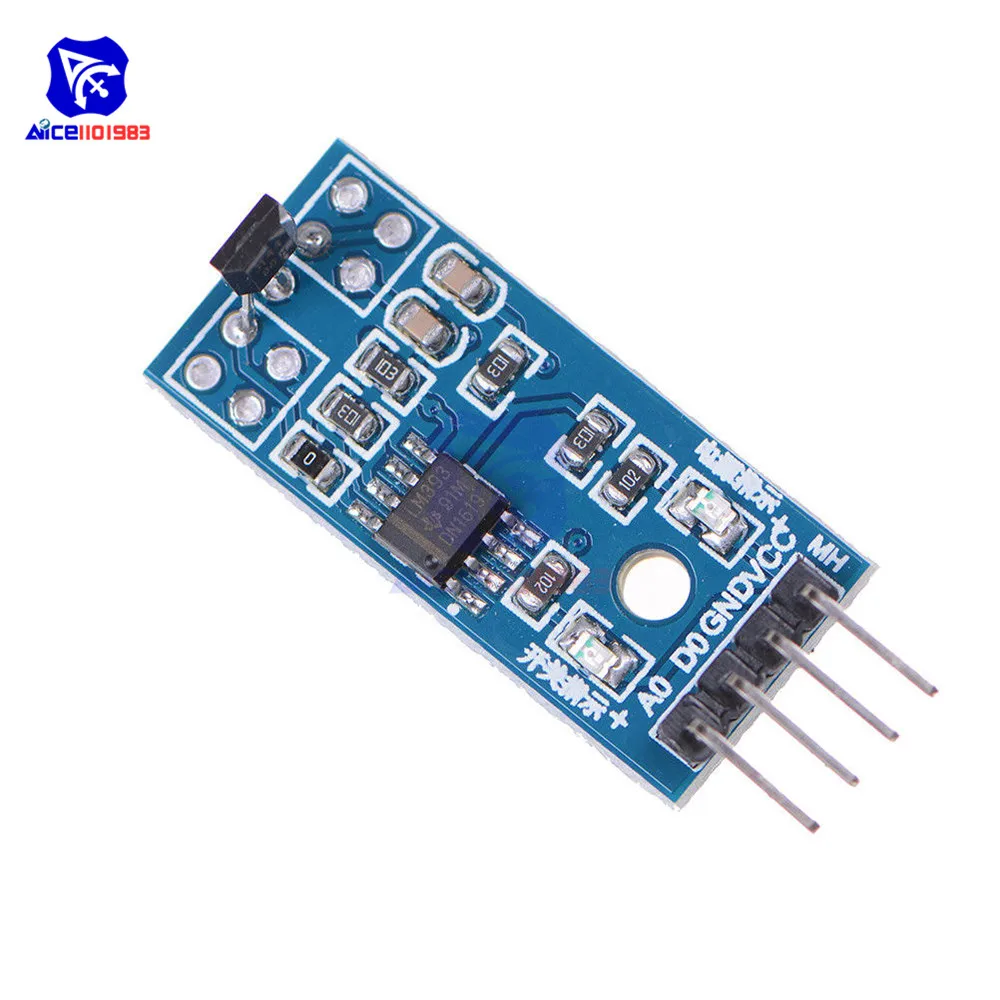 Diymore 3144E зал сенсор модуль скорость двигателя тест доска для Arduino умный автомобиль счетчик скорости сенсор модуль