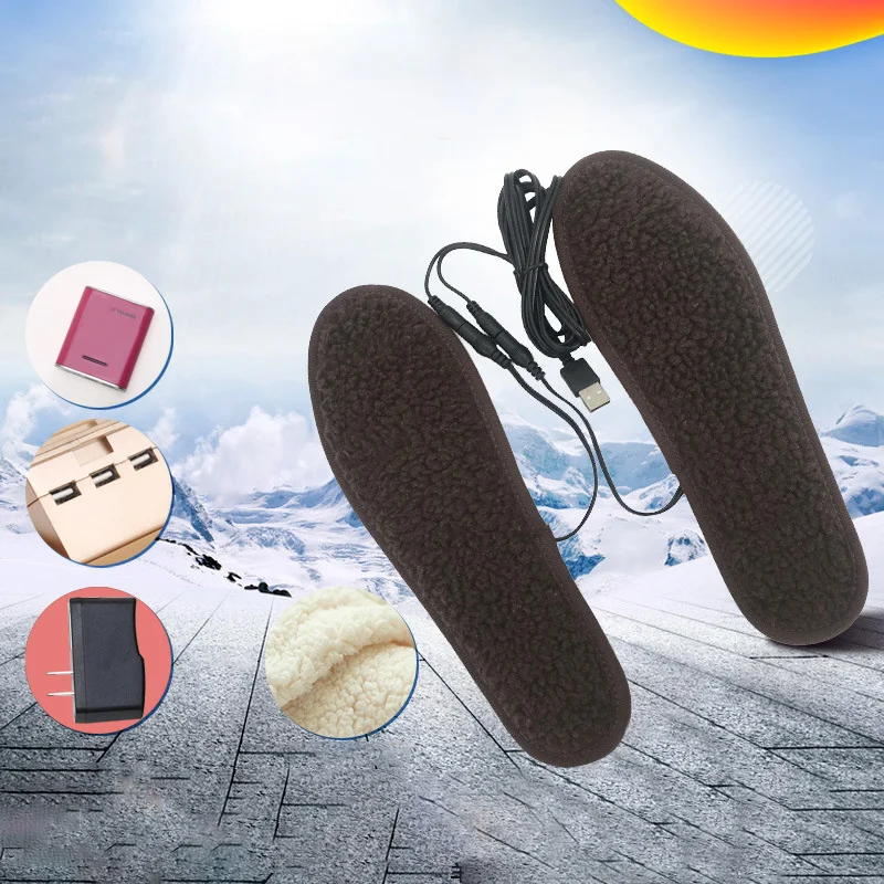 

USB Electric Heated Shoe Insole Winter Warm Feet Heater Insoles Foot Warmer Pad 2020 New Hot Dropship
