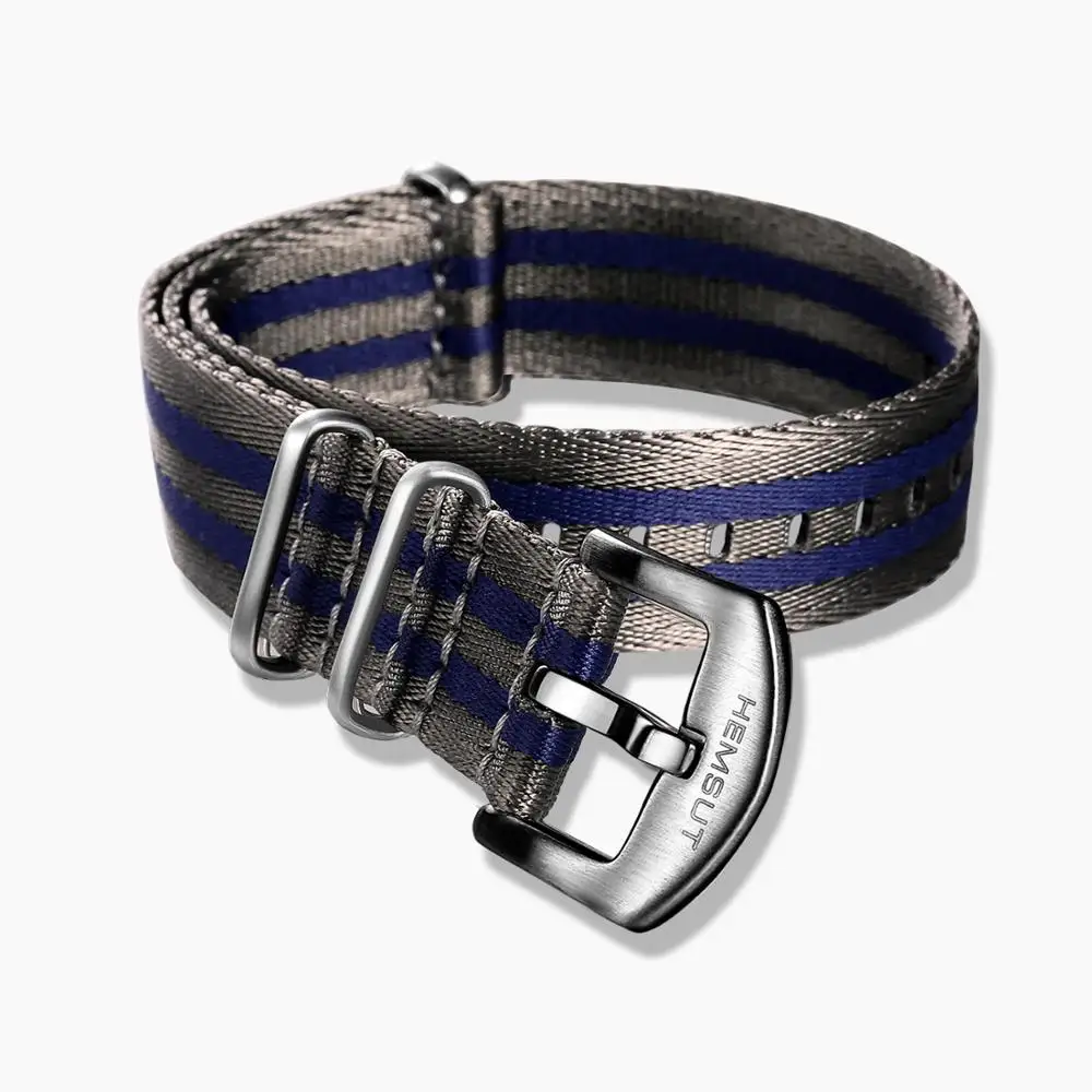 Ремешок для часов Nato нейлон серый один предмет Сменный ремень безопасности