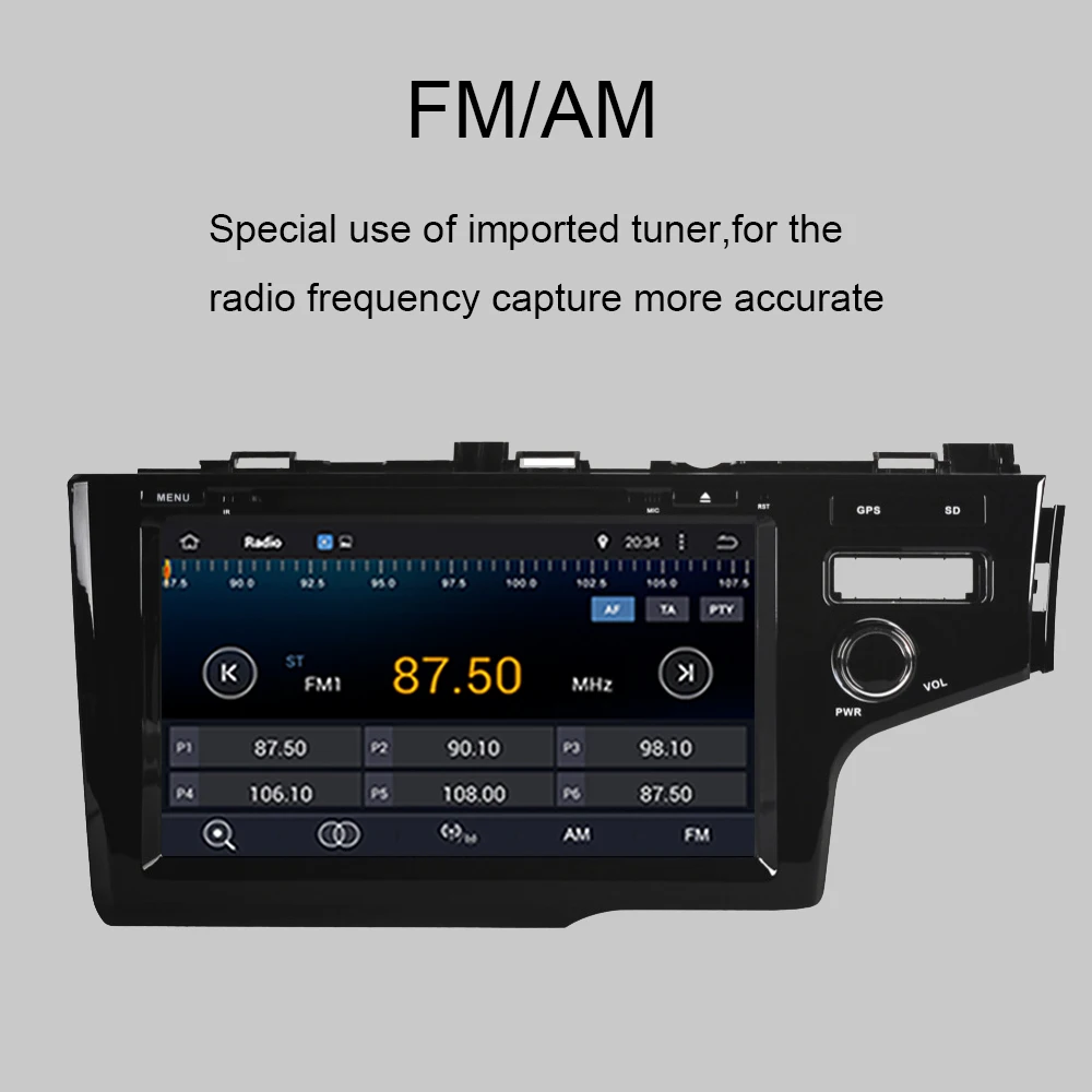 Android 10 0 Восьмиядерный Автомобильный GPS-навигатор для Honda Fit/Jazz правое Вождение