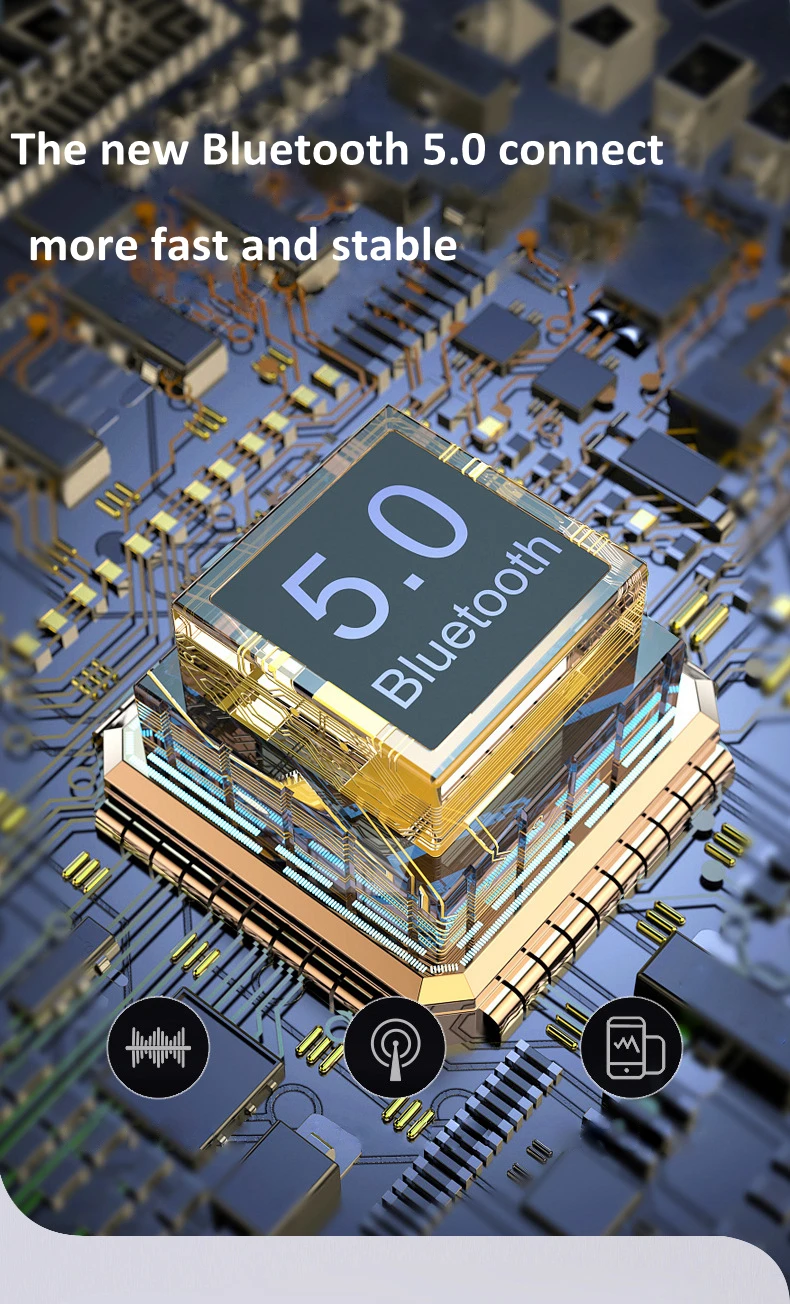 TWS 5,0 7D стерео наушники сенсорные беспроводные Bluetooth наушники IPX7 водонепроницаемые наушники CVC8.0 наушники с шумоподавлением с микрофоном