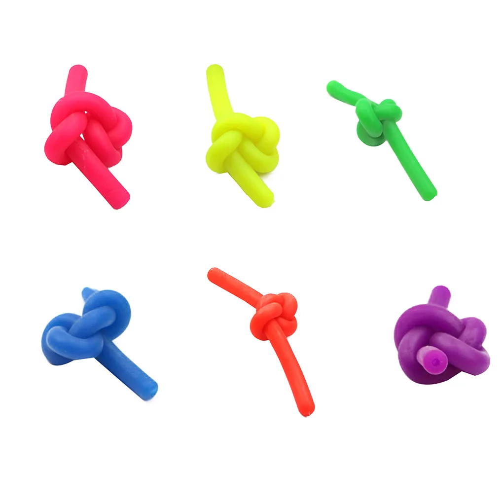 

1/2PCS Anti Stress Toys Noodle Stretch String Children Adult Decompression Toy TPR Rope String Fidget Autism Vent Toys