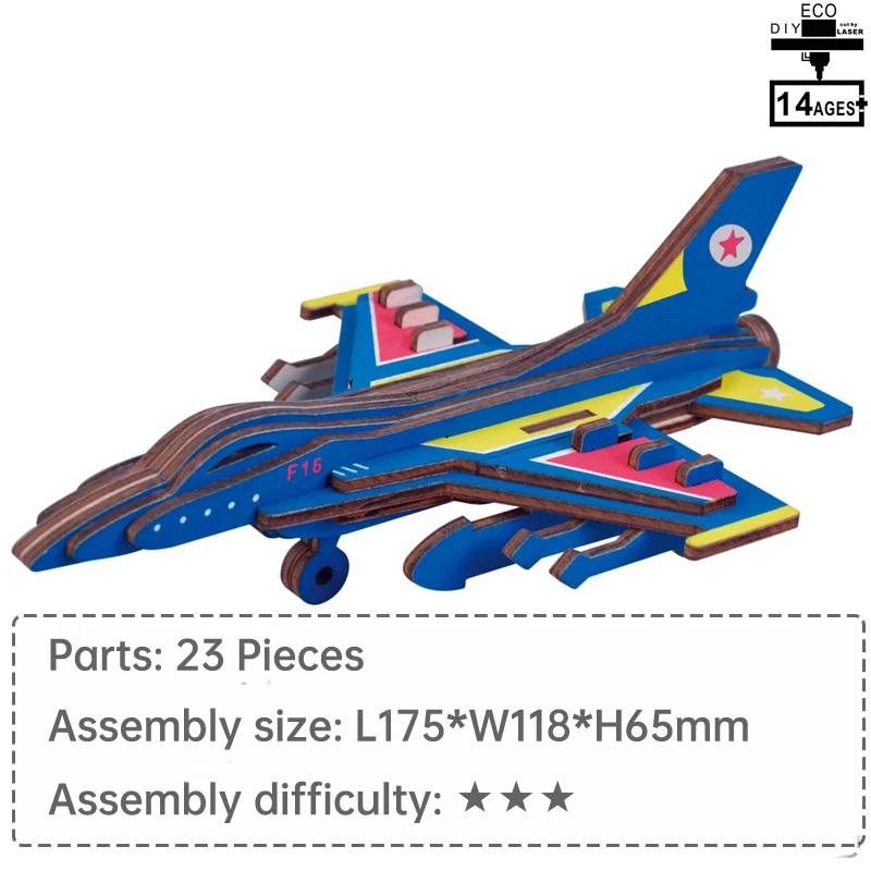 

f16 airplane model puzzles for kids toys for children educational toys educational games wood toys for children 3d puzzle