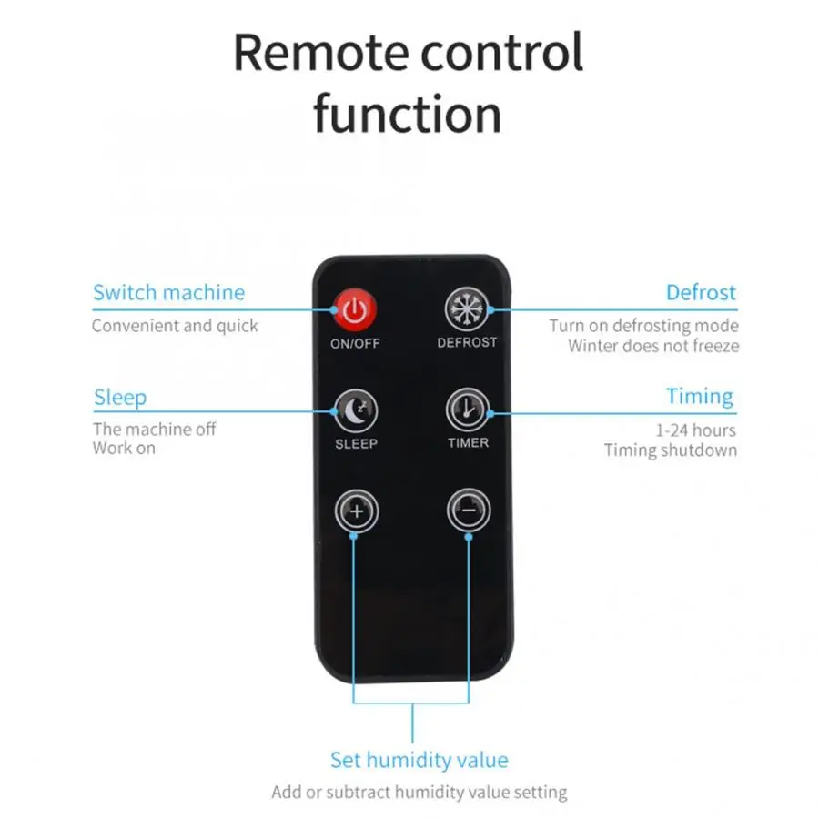 

800ml Moisture Absorber Home Bedroom Mini Dehumidifier Air Dehumidification with Remote Control 100-240V Dehumidifier