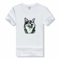 fashion animal wolf graphic print men women t shirt casual o neck short sleeve camiseta streetwear trendy men tshirts