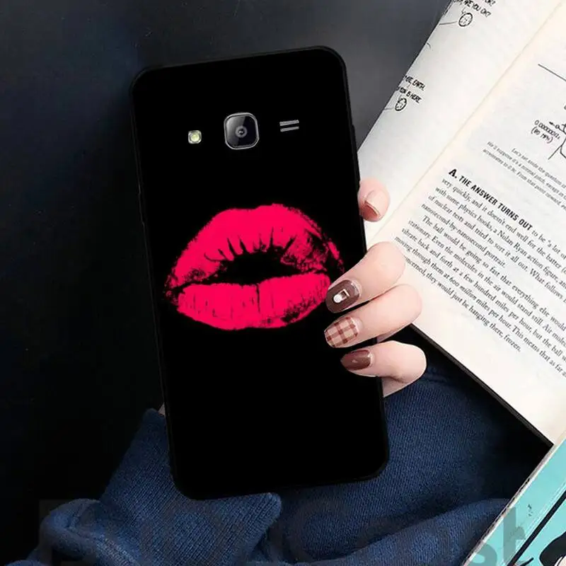 

LUXURY Sexy Lip print WOMEN girl Phone Case For Samsung galaxy S 7 8 9 10 20 edge A 6 10 20 30 50 51 52 70 note plus