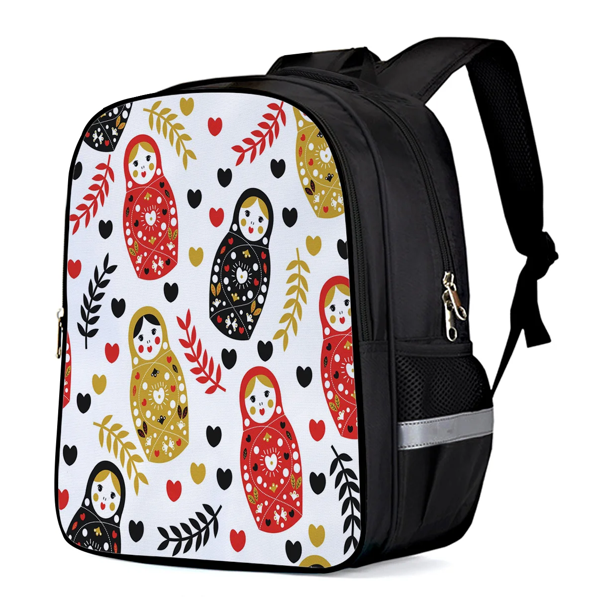 Русская кукла сердце листья тактические рюкзаки колледж ноутбук рюкзак школьные