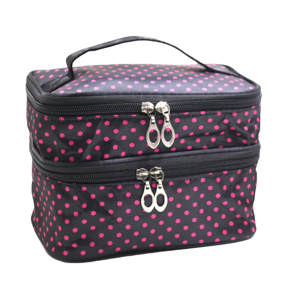 Набор косметических принадлежностей для макияжа два слоя сумка-Органайзер |