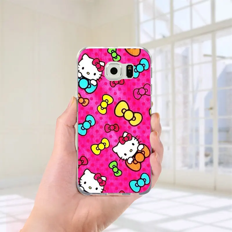 Picture 2 Мягкие чехлы для samsung Galaxy A10 A20 A30 A40 A50 A60 A70 A80 A90 J1 J2 J3 J5 J7 Prime Pro "Хелло Китти" с принтом Китти Кэт Стиль - Цвет: Picture 2