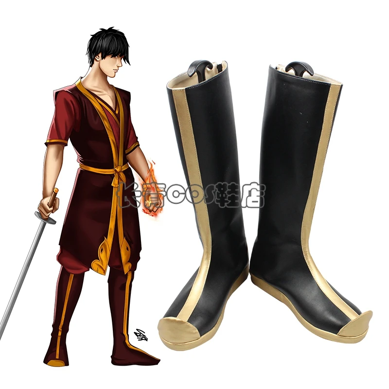 Обувь для костюмированной вечеринки в стиле Аватара «The Last Airbender Zuko»; ботинки на заказ; 7093