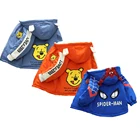 Куртка детская демисезонная хлопковая с капюшоном, на возраст 2-12 лет