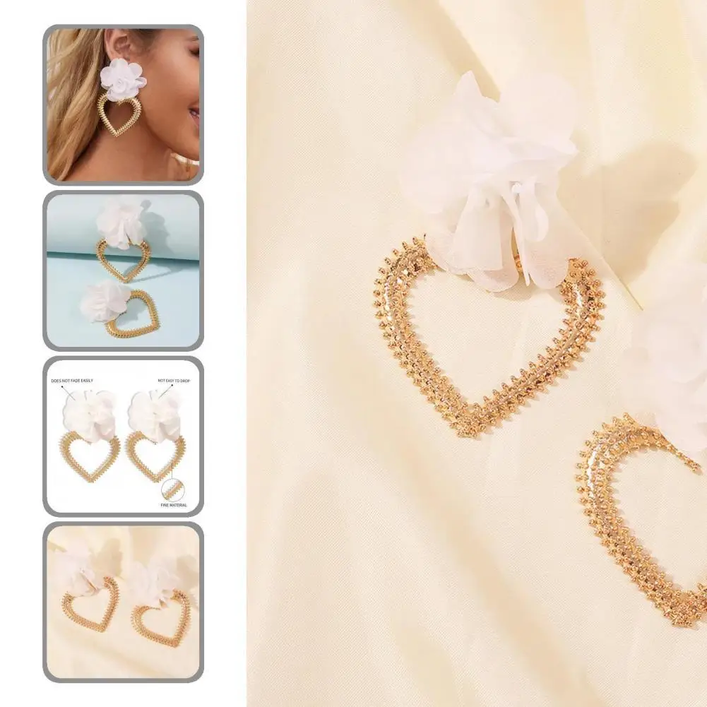 

Jewelry 1 Pair Cute All Match Faux Pearl Long Drop Earrings Lady Wedding Earrings Faux Pearl for Club