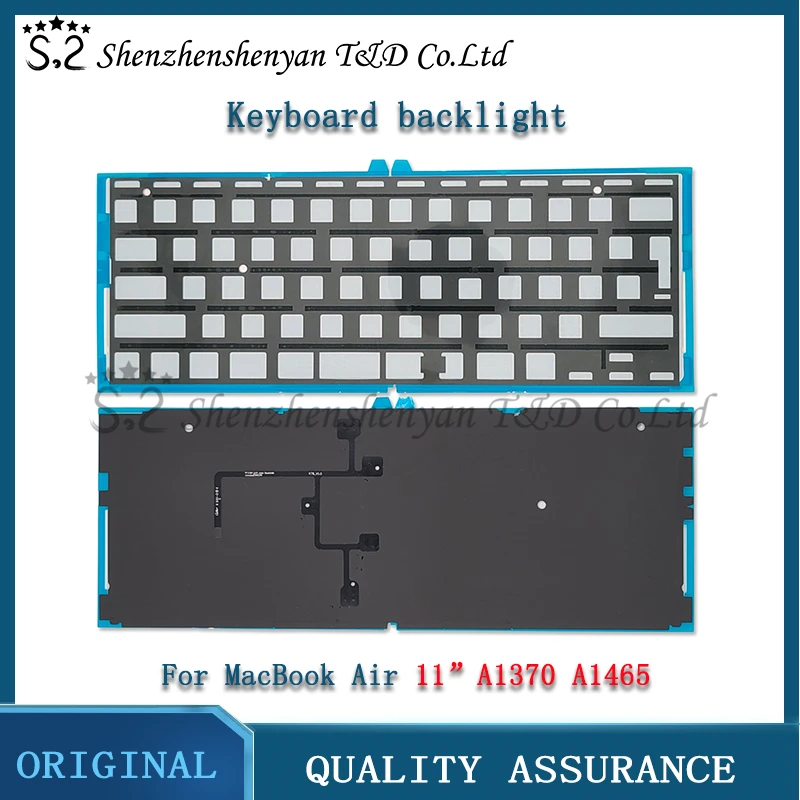 

New EU US UK Keyboard backlight For Apple Macbook Air 11" A1370 A1465 2011 2012 2013 2014 2015 Year Back Light