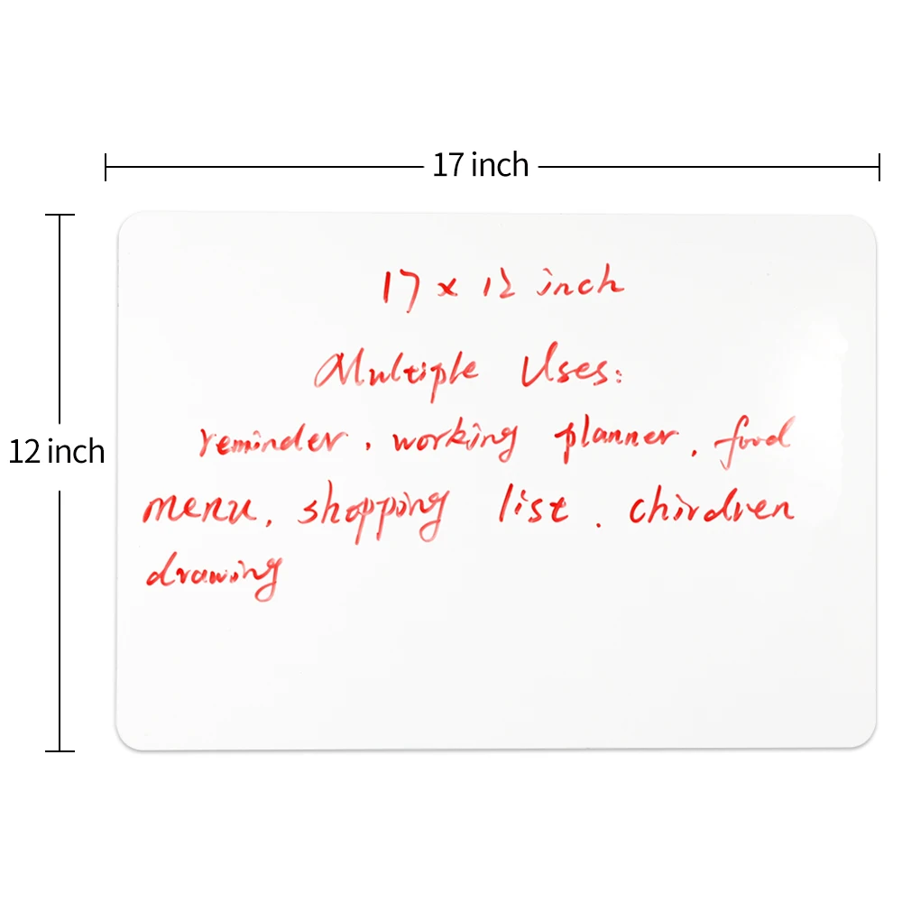 Magnetic Erasable Whiteboard Fridge Magnets Message Board Memo Pad Notes with Free Pen & Eraser For decor 11*17" | Дом и сад