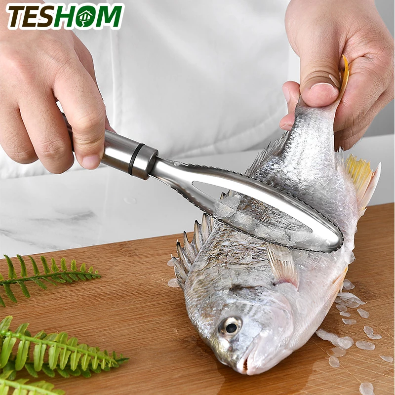 

stainless Fish scales Scraping Graters Fast Remove Fish Cleaning Peeler Scraper fish bone tweezers kitchen accessorie tool gadge