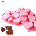 Новая английская силиконовая форма в форме сердца для Выпекание торта шоколад помадки, мыла, свечей, формы для выпечки, пудинга, желе