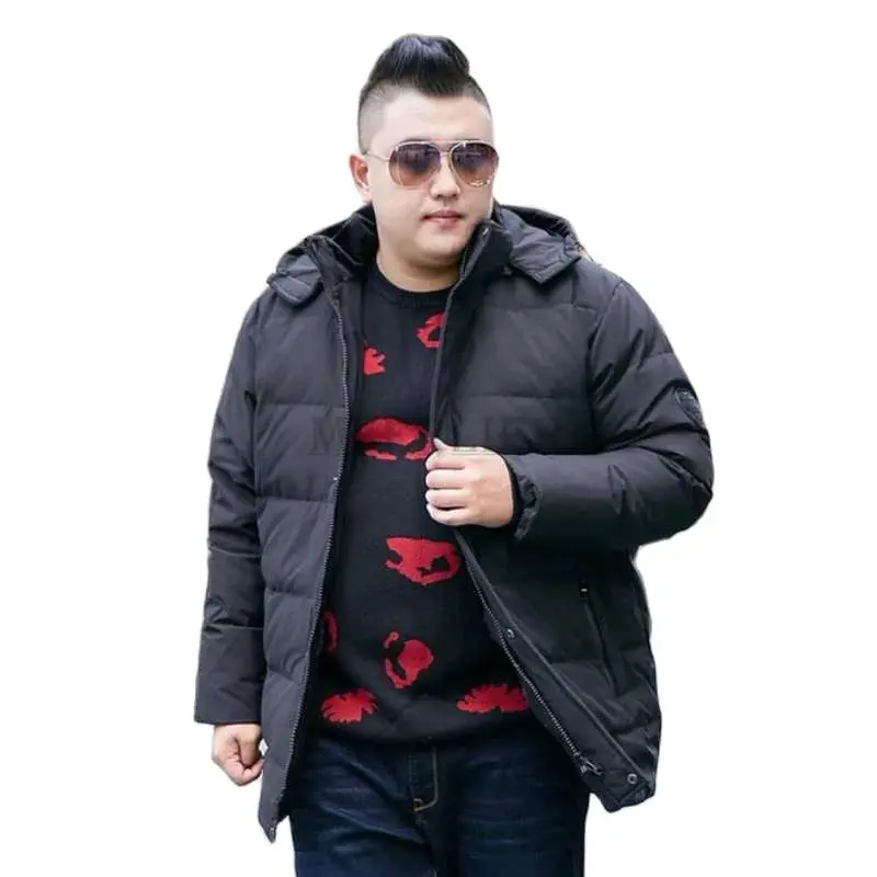 

Мужской пуховик с капюшоном, размеры до 10xl, размеры до 170 кг