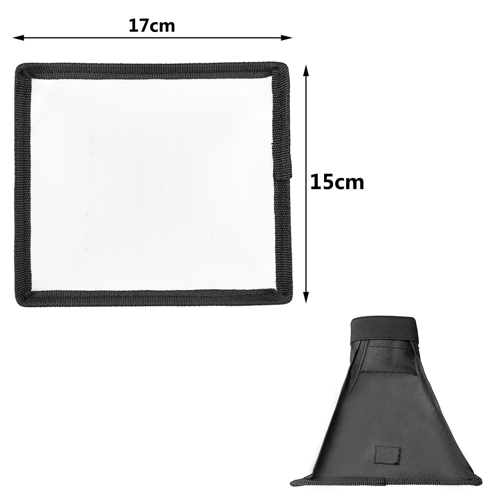 

15x17cm Softbox Reflector Flash Diffuser Foldable Mini Photography Accessories Soft Box Kit Studio Light For Canon Sony Camera