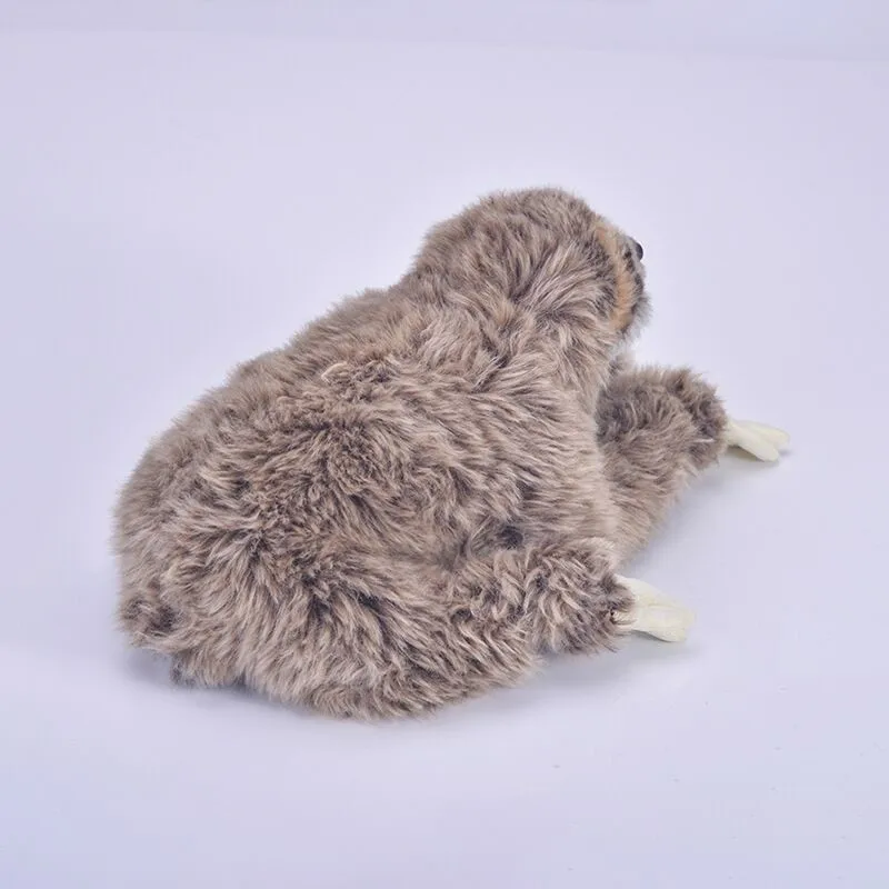 Stuffed Toy Three Toed Cuddly Lying Animals Lifelike Soft Plush Sloth Critters Real Life toy children kids gift |