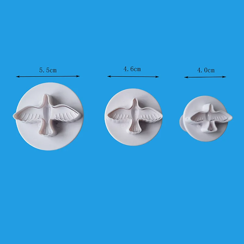 3 шт./компл. с мультяшным голубем пресс форма для торта Декор резак тиснения мини