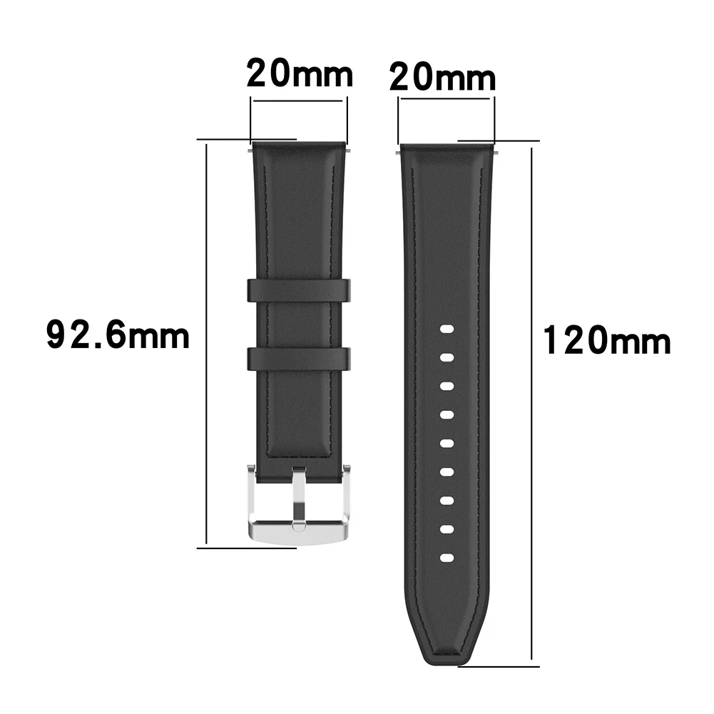 

Silicone Leather Band for Samsung Galaxy Watch 3 41mm Amazfit