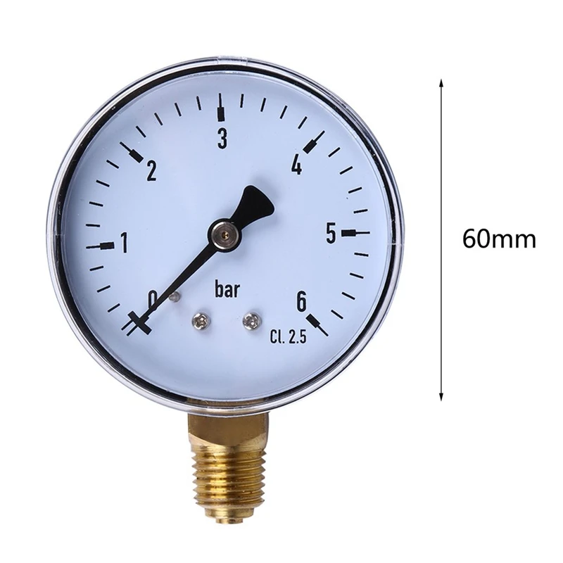 Горячая Ts 60 6 бар Мини манометр циферблат воздуха измерительный прибор для